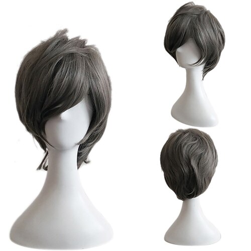 Synthetic Wig Curly With Bangs Machine Made Wig Short A1 Synthetic Hair Men's Soft Classic Easy to Carry Gray / Daily Wear / Party / Evening
Synthetic Wig Curly With Bangs Machine Made Wig Short A1 Synthetic Hair Men's Soft Classic Easy to Carry Gray / Daily Wear / Party / Evening