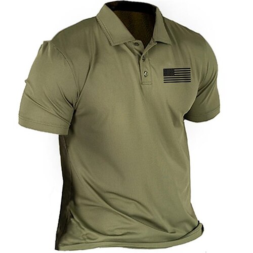 Men's Collar Polo Shirt Golf Shirt National Flag Turndown Army Green 3D Print Outdoor Street Short Sleeves Button-Down Print Clothing Apparel Fashion Designer Casual Breathable / Summer / Spring
Men's Collar Polo Shirt Golf Shirt National Flag Turndown Army Green 3D Print Outdoor Street Short Sleeves Button-Down Print Clothing Apparel Fashion Designer Casual Breathable / Summer / Spring