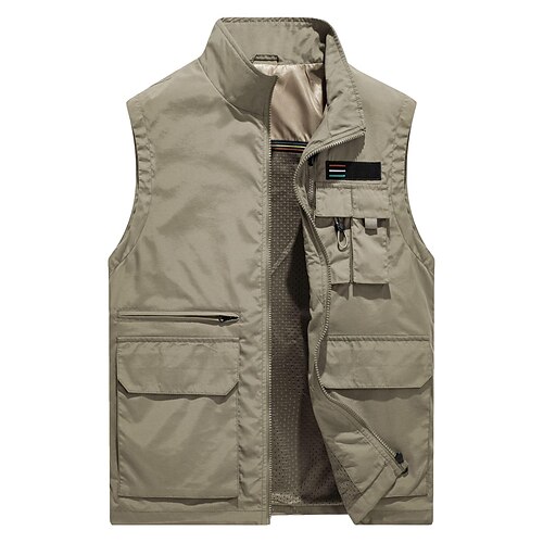 Men's Fishing Vest Hiking Vest Sleeveless Vest / Gilet Top Outdoor Breathable Quick Dry Lightweight Comfortable Black khaki Army Green Fishing Climbing Beach
Men's Fishing Vest Hiking Vest Sleeveless Vest / Gilet Top Outdoor Breathable Quick Dry Lightweight Comfortable Black khaki Army Green Fishing Climbing Beach