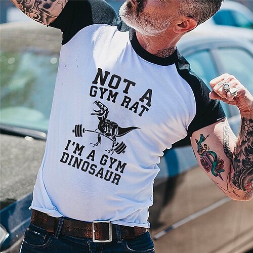 Men's T shirt Tee Graphic Patterned Color Block Dinosaur Round Neck Street Daily Print Short Sleeve Tops Designer Casual Fashion Comfortable Black / White / Summer
Men's T shirt Tee Graphic Patterned Color Block Dinosaur Round Neck Street Daily Print Short Sleeve Tops Designer Casual Fashion Comfortable Black / White / Summer