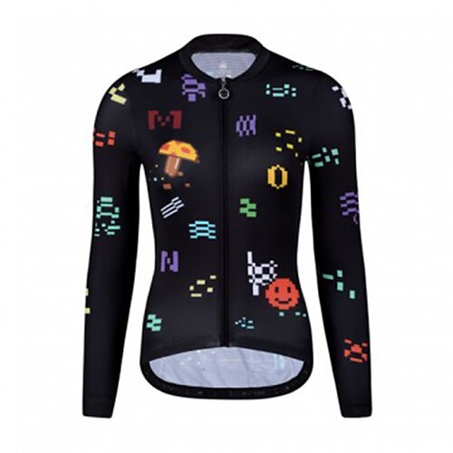 21Grams Women's Cycling Jersey Long Sleeve Bike Jersey Top with 3 Rear Pockets Mountain Bike MTB Road Bike Cycling Breathable Quick Dry Moisture Wicking Black Graphic Patterned Spandex Polyester
21Grams Women's Cycling Jersey Long Sleeve Bike Jersey Top with 3 Rear Pockets Mountain Bike MTB Road Bike Cycling Breathable Quick Dry Moisture Wicking Black Graphic Patterned Spandex Polyester