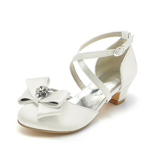 Girls' Heels Heel Flower Girl Shoes Satin Princess Shoes Big Kids(7years ) Little Kids(4-7ys) Toddler(2-4ys) Wedding Party Evening Crystals / Rhinestones Wine White Blue Spring Summer
Girls' Heels Heel Flower Girl Shoes Satin Princess Shoes Big Kids(7years ) Little Kids(4-7ys) Toddler(2-4ys) Wedding Party Evening Crystals / Rhinestones Wine White Blue Spring Summer