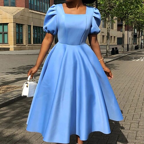 kvinner plus size festkjole ensfarget firkantet hals kortermet vår høst formell ballkjole midikjole fest gå ut kjole
kvinner plus size festkjole ensfarget firkantet hals kortermet vår høst formell ballkjole midikjole fest gå ut kjole