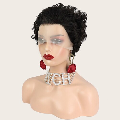 Human Hair 13x4 Lace Front Wig Free Part Brazilian Hair Loose Curl Black Wig 150% Density with Baby Hair Natural Hairline Glueless Pre-Plucked For Women wigs for black women Short Long Human Hair
Human Hair 13x4 Lace Front Wig Free Part Brazilian Hair Loose Curl Black Wig 150% Density with Baby Hair Natural Hairline Glueless Pre-Plucked For Women wigs for black women Short Long Human Hair