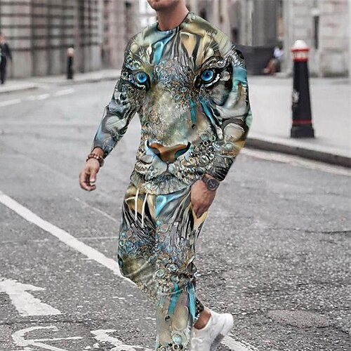Men's Tracksuit Hoodies Set Animal Patterned Graphic Patterned 2 Piece Print Sports Outdoor Casual Sports 3D Print Sportswear Basic Essential Hoodies Sweatshirts Brown
Men's Tracksuit Hoodies Set Animal Patterned Graphic Patterned 2 Piece Print Sports Outdoor Casual Sports 3D Print Sportswear Basic Essential Hoodies Sweatshirts Brown