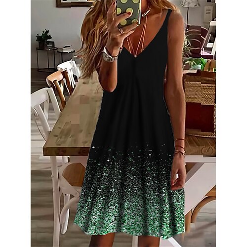 Women's Shift Dress Short Mini Dress Green Blue Purple Pink Gold Sleeveless Color Gradient Print Spring Summer Spaghetti Strap Casual Vacation 2022 S M L XL XXL 3XL
Women's Shift Dress Short Mini Dress Green Blue Purple Pink Gold Sleeveless Color Gradient Print Spring Summer Spaghetti Strap Casual Vacation 2022 S M L XL XXL 3XL