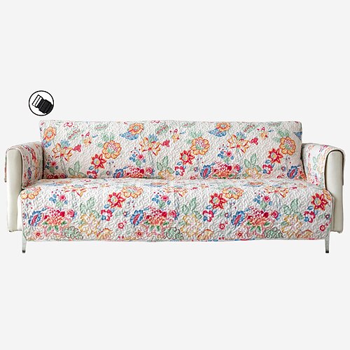 Floral Pattern Quilted Sofa Cover, Cotton Slipcover Furniture Protector, Washable Couch Cover with Non Slip Foam and Elastic Straps for Kids, Dogs, Pets
Floral Pattern Quilted Sofa Cover, Cotton Slipcover Furniture Protector, Washable Couch Cover with Non Slip Foam and Elastic Straps for Kids, Dogs, Pets
