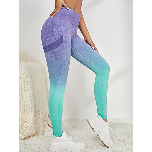 Women's 7/8 Leggings Seamless Workout Pants Leggings High Waist Bottoms Tummy Control Butt Lift Color Gradient for Yoga Fitness Gym Workout Sports Activewear High Elasticity Athleisure Wear
Women's 7/8 Leggings Seamless Workout Pants Leggings High Waist Bottoms Tummy Control Butt Lift Color Gradient for Yoga Fitness Gym Workout Sports Activewear High Elasticity Athleisure Wear