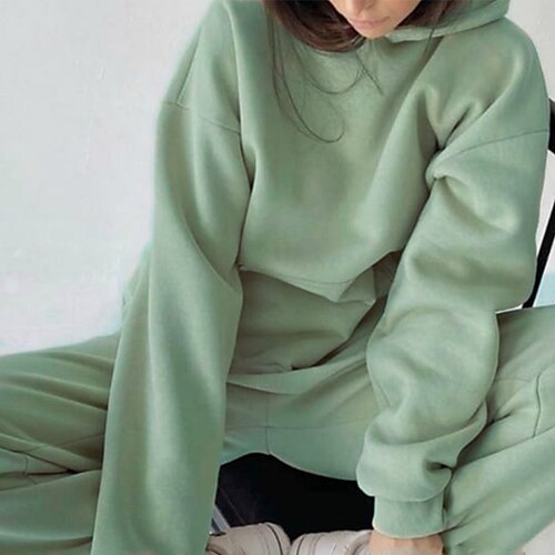 Women's Hoodies & Sweatshirts Tracksuit Pants Sets Active Green Purple Sport Fitness Solid Color Hooded S M L XL
Women's Hoodies & Sweatshirts Tracksuit Pants Sets Active Green Purple Sport Fitness Solid Color Hooded S M L XL