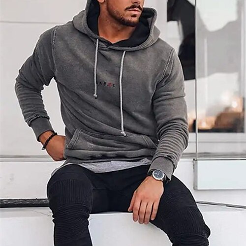 Men's Hoodie Pullover Hoodie Sweatshirt Graphic Patterned Letter Pocket Daily Holiday Going out Hot Stamping Casual Streetwear Hoodies Sweatshirts Dark Gray
Men's Hoodie Pullover Hoodie Sweatshirt Graphic Patterned Letter Pocket Daily Holiday Going out Hot Stamping Casual Streetwear Hoodies Sweatshirts Dark Gray