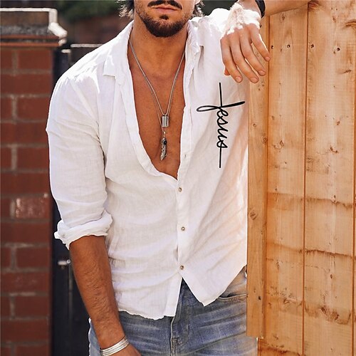 Men's Shirt Hot Stamping Graphic Patterned Turndown Street Casual Button-Down Print Long Sleeve Tops Designer Casual Fashion Big and Tall White / Summer / Spring / Summer
Men's Shirt Hot Stamping Graphic Patterned Turndown Street Casual Button-Down Print Long Sleeve Tops Designer Casual Fashion Big and Tall White / Summer / Spring / Summer