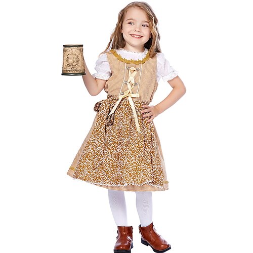 Kids Little Girls' Dress Floral A Line Dress Performance Pleated Lace Print Khaki Midi Short Sleeve Cute Sweet Dresses Summer Regular Fit 2-6 Years
Kids Little Girls' Dress Floral A Line Dress Performance Pleated Lace Print Khaki Midi Short Sleeve Cute Sweet Dresses Summer Regular Fit 2-6 Years