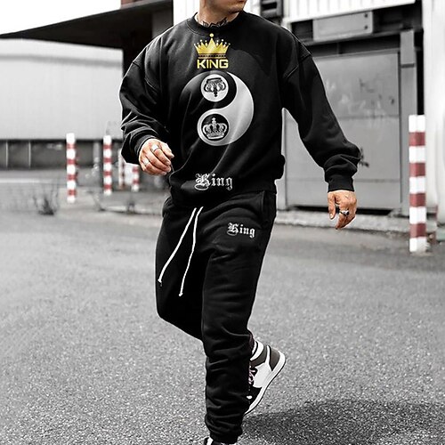 Men's Tracksuit Hoodies Set Graphic Patterned 2 Piece Print Sports Outdoor Casual Sports 3D Print Sportswear Basic Essential Hoodies Sweatshirts Black And White Black Blue
Men's Tracksuit Hoodies Set Graphic Patterned 2 Piece Print Sports Outdoor Casual Sports 3D Print Sportswear Basic Essential Hoodies Sweatshirts Black And White Black Blue