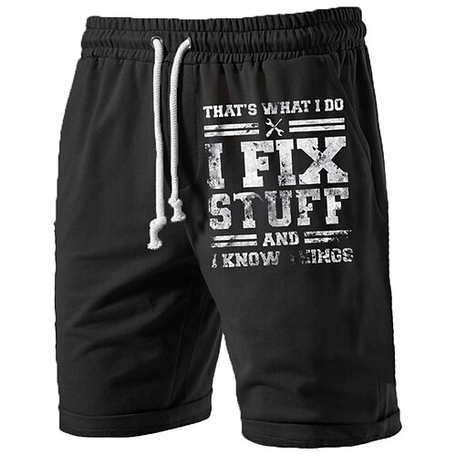 Men's Classic Style Fashion Active Shorts Drawstring Elastic Waist Print Short Pants Sports Outdoor Casual Micro-elastic Letter Cotton Blend Comfort Breathable Mid Waist Black / White S M L XL XXL
Men's Classic Style Fashion Active Shorts Drawstring Elastic Waist Print Short Pants Sports Outdoor Casual Micro-elastic Letter Cotton Blend Comfort Breathable Mid Waist Black / White S M L XL XXL
