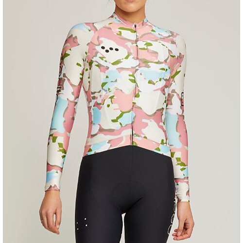 21Grams Women's Cycling Jersey Long Sleeve Bike Top with 3 Rear Pockets Mountain Bike MTB Road Bike Cycling Breathable Quick Dry Moisture Wicking Rosy Pink Graphic Patterned Spandex Polyester Sports
21Grams Women's Cycling Jersey Long Sleeve Bike Top with 3 Rear Pockets Mountain Bike MTB Road Bike Cycling Breathable Quick Dry Moisture Wicking Rosy Pink Graphic Patterned Spandex Polyester Sports