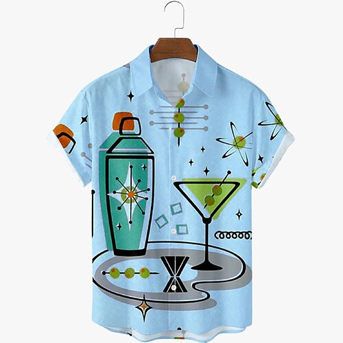 Men's Shirt 3D Print Cartoon Graffiti Turndown Street Daily Button-Down Print Short Sleeve Tops Casual Fashion Breathable Comfortable Blue Gray Beige / Beach
Men's Shirt 3D Print Cartoon Graffiti Turndown Street Daily Button-Down Print Short Sleeve Tops Casual Fashion Breathable Comfortable Blue Gray Beige / Beach