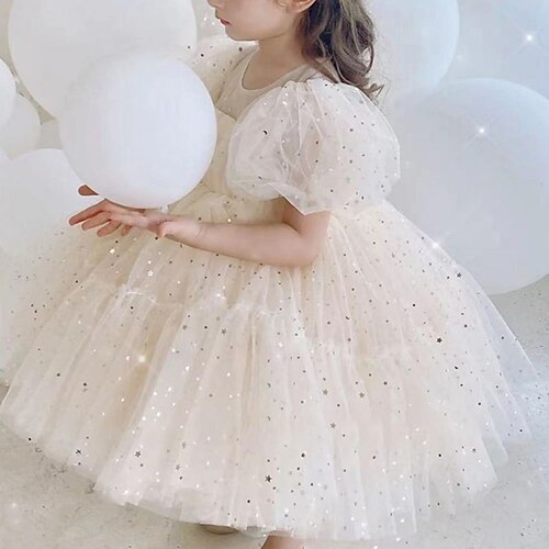 Kids Little Girls' Dress Galaxy A Line Dress Party Performance Mesh Sparkle White Asymmetrical Short Sleeve Princess Sweet Dresses Spring Summer Regular Fit 3-12 Years
Kids Little Girls' Dress Galaxy A Line Dress Party Performance Mesh Sparkle White Asymmetrical Short Sleeve Princess Sweet Dresses Spring Summer Regular Fit 3-12 Years