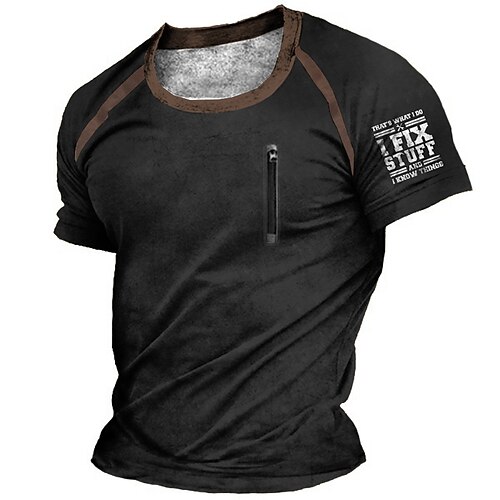 Men's Unisex T shirt Tee Graphic Prints Letter Crew Neck Street Daily Zipper Print Short Sleeve Tops Designer Casual Big and Tall Sports Black / Summer
Men's Unisex T shirt Tee Graphic Prints Letter Crew Neck Street Daily Zipper Print Short Sleeve Tops Designer Casual Big and Tall Sports Black / Summer