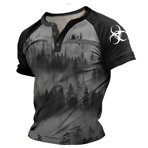 Men's Henley Shirt Tee T shirt Tee Graphic Patterned Color Block Tree Plus Size Henley Daily Sports Patchwork Button-Down Short Sleeve Tops Designer Basic Casual Classic Dark Gray / Summer
Men's Henley Shirt Tee T shirt Tee Graphic Patterned Color Block Tree Plus Size Henley Daily Sports Patchwork Button-Down Short Sleeve Tops Designer Basic Casual Classic Dark Gray / Summer