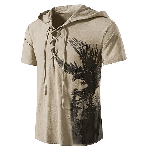 Men's Unisex T shirt Tee 3D Print Graphic Prints Eagle Hooded Street Daily Lace up Print Short Sleeve Tops Designer Casual Big and Tall Sports Brown / Summer / Summer
Men's Unisex T shirt Tee 3D Print Graphic Prints Eagle Hooded Street Daily Lace up Print Short Sleeve Tops Designer Casual Big and Tall Sports Brown / Summer / Summer