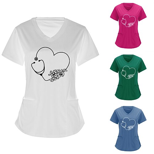 Women's T shirt Tee Heart Geometric Flower Casual Daily Geometric T shirt Tee Short Sleeve Pocket Print V Neck Halloween Christmas Green White Wine S
Women's T shirt Tee Heart Geometric Flower Casual Daily Geometric T shirt Tee Short Sleeve Pocket Print V Neck Halloween Christmas Green White Wine S