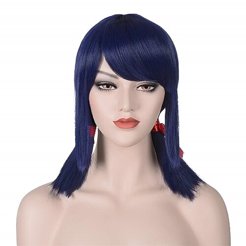 Cosplay Dark Blue Wig with Bangs for Girl Adult Cosplay Wig Costume Party Halloween
Cosplay Dark Blue Wig with Bangs for Girl Adult Cosplay Wig Costume Party Halloween