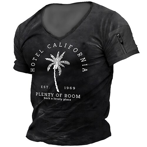 Men's T shirt Tee Graphic Coconut Tree V Neck Black 3D Print Street Casual Short Sleeve Zipper Print Clothing Apparel Fashion Designer Classic Comfortable / Summer / Summer / Sports
Men's T shirt Tee Graphic Coconut Tree V Neck Black 3D Print Street Casual Short Sleeve Zipper Print Clothing Apparel Fashion Designer Classic Comfortable / Summer / Summer / Sports
