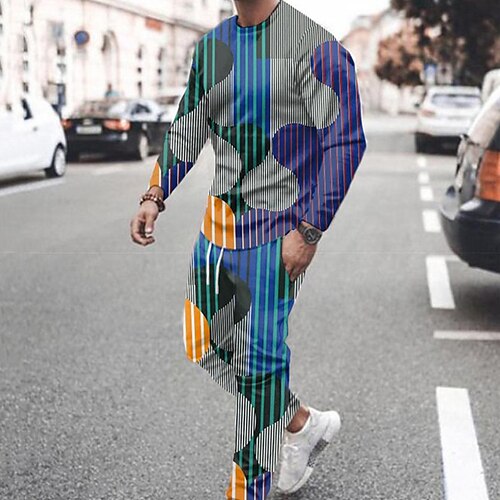 Men's Tracksuit Hoodies Set Striped Graphic Patterned 2 Piece Print Sports Outdoor Casual Sports 3D Print Sportswear Basic Essential Hoodies Sweatshirts Black And White Black Blue
Men's Tracksuit Hoodies Set Striped Graphic Patterned 2 Piece Print Sports Outdoor Casual Sports 3D Print Sportswear Basic Essential Hoodies Sweatshirts Black And White Black Blue