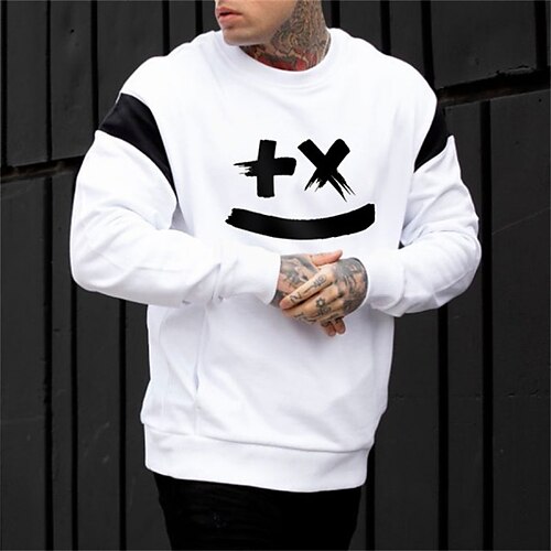 Men's Sweatshirt Pullover Graphic Patterned Print Daily Holiday Going out Hot Stamping Casual Streetwear Hoodies Sweatshirts White
Men's Sweatshirt Pullover Graphic Patterned Print Daily Holiday Going out Hot Stamping Casual Streetwear Hoodies Sweatshirts White