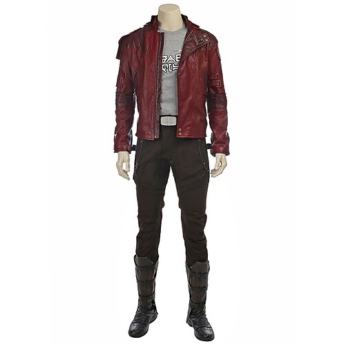 Guardians of the Galaxy Star-Lord Costume Men's Movie Cosplay Brown Coat Pants Shoes Halloween Carnival Masquerade Polyester / Cotton / T-shirt / Waist Belt
Guardians of the Galaxy Star-Lord Costume Men's Movie Cosplay Brown Coat Pants Shoes Halloween Carnival Masquerade Polyester / Cotton / T-shirt / Waist Belt