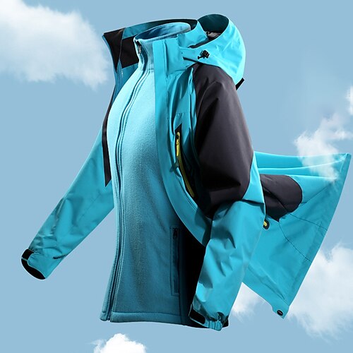 Men's Hiking 3-in-1 Jackets Ski Jacket Waterproof Hiking Jacket Winter Outdoor Patchwork Thermal Warm Waterproof Windproof Warm Outerwear Windbreaker Winter Jacket Double Sliders Ski / Snowboard
Men's Hiking 3-in-1 Jackets Ski Jacket Waterproof Hiking Jacket Winter Outdoor Patchwork Thermal Warm Waterproof Windproof Warm Outerwear Windbreaker Winter Jacket Double Sliders Ski / Snowboard