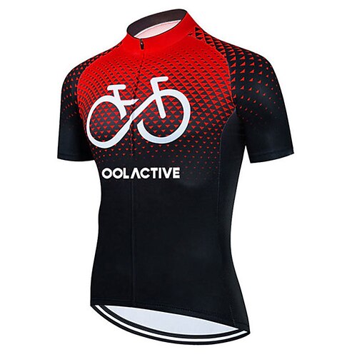 21Grams Men's Cycling Jersey Short Sleeve Bike Top with 3 Rear Pockets Mountain Bike MTB Road Bike Cycling Breathable Quick Dry Moisture Wicking Reflective Strips Red Graphic Polka Dot Polyester
21Grams Men's Cycling Jersey Short Sleeve Bike Top with 3 Rear Pockets Mountain Bike MTB Road Bike Cycling Breathable Quick Dry Moisture Wicking Reflective Strips Red Graphic Polka Dot Polyester