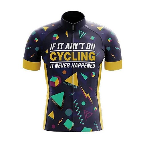 21Grams Men's Cycling Jersey Short Sleeve Bike Top with 3 Rear Pockets Mountain Bike MTB Road Bike Cycling Breathable Quick Dry Moisture Wicking Reflective Strips Dark Navy Polyester Spandex Sports
21Grams Men's Cycling Jersey Short Sleeve Bike Top with 3 Rear Pockets Mountain Bike MTB Road Bike Cycling Breathable Quick Dry Moisture Wicking Reflective Strips Dark Navy Polyester Spandex Sports
