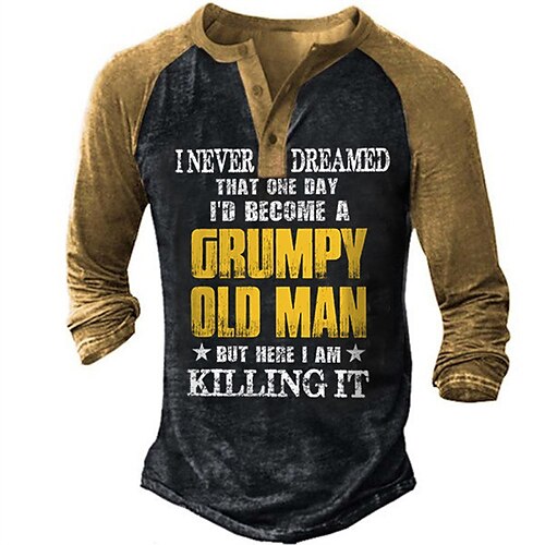 Men's Henley Shirt Tee T shirt Tee 3D Print Graphic Patterned Letter Plus Size Henley Daily Sports Button-Down Print Long Sleeve Tops Designer Basic Classic Comfortable Black / Summer / Spring
Men's Henley Shirt Tee T shirt Tee 3D Print Graphic Patterned Letter Plus Size Henley Daily Sports Button-Down Print Long Sleeve Tops Designer Basic Classic Comfortable Black / Summer / Spring