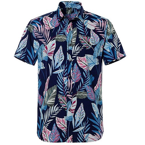 Men's Shirt Summer Hawaiian Shirt Graphic Shirt Aloha Shirt Leaves Turndown Navy Blue Beige 3D Print Outdoor Street Short Sleeve Button-Down Print Clothing Apparel Fashion Designer Casual Hawaiian
Men's Shirt Summer Hawaiian Shirt Graphic Shirt Aloha Shirt Leaves Turndown Navy Blue Beige 3D Print Outdoor Street Short Sleeve Button-Down Print Clothing Apparel Fashion Designer Casual Hawaiian