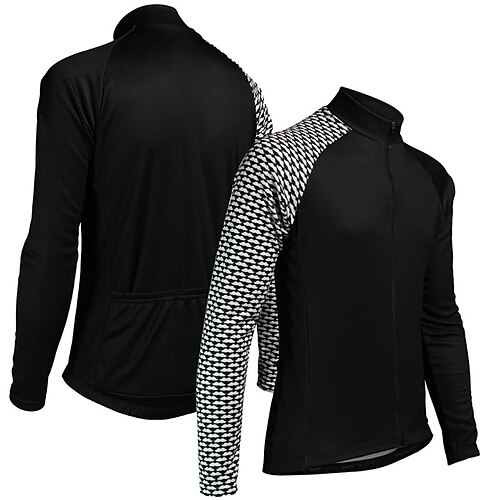 21Grams Men's Cycling Jersey Long Sleeve Bike Top with 3 Rear Pockets Mountain Bike MTB Road Bike Cycling Breathable Quick Dry Moisture Wicking Reflective Strips Black Graphic Polyester Spandex Sports
21Grams Men's Cycling Jersey Long Sleeve Bike Top with 3 Rear Pockets Mountain Bike MTB Road Bike Cycling Breathable Quick Dry Moisture Wicking Reflective Strips Black Graphic Polyester Spandex Sports