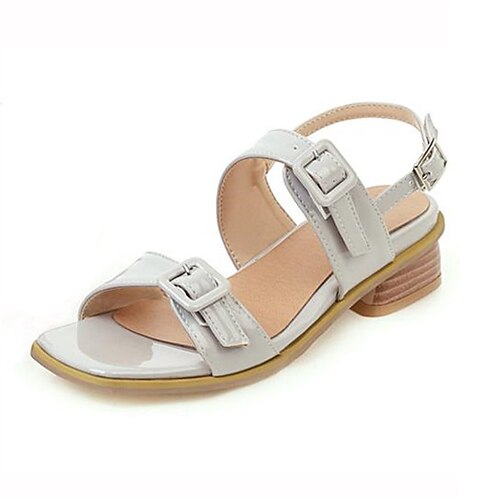 Women's Sandals Chunky Heel Square Toe Minimalism Daily PU Leather Ankle Strap Spring Summer Solid Colored Almond White Gray
Women's Sandals Chunky Heel Square Toe Minimalism Daily PU Leather Ankle Strap Spring Summer Solid Colored Almond White Gray
