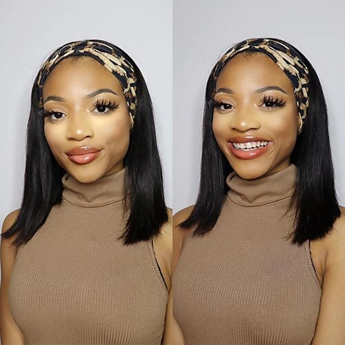 Headband Bob Wig Brazilian Human Hair Headband Wig For Women Glueless Full Machine Made Straight Short Bob Wigs With Headband
Headband Bob Wig Brazilian Human Hair Headband Wig For Women Glueless Full Machine Made Straight Short Bob Wigs With Headband