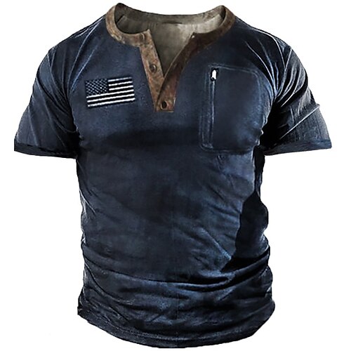 Men's Henley Shirt Tee T shirt Tee Graphic Patterned National Flag Plus Size Henley Daily Sports Zipper Button-Down Short Sleeve Tops Basic Casual Classic Big and Tall Navy Blue / Summer
Men's Henley Shirt Tee T shirt Tee Graphic Patterned National Flag Plus Size Henley Daily Sports Zipper Button-Down Short Sleeve Tops Basic Casual Classic Big and Tall Navy Blue / Summer