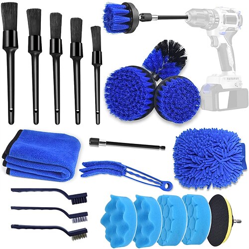 21Pcs Car Detailing Kit Car Detailing Brush Set Auto Detailing Drill Brush Set Car Cleaning Detailing Brushes Car Wash Kit Car Cleaning Tools Kit for Interior Dashboard
21Pcs Car Detailing Kit Car Detailing Brush Set Auto Detailing Drill Brush Set Car Cleaning Detailing Brushes Car Wash Kit Car Cleaning Tools Kit for Interior Dashboard
