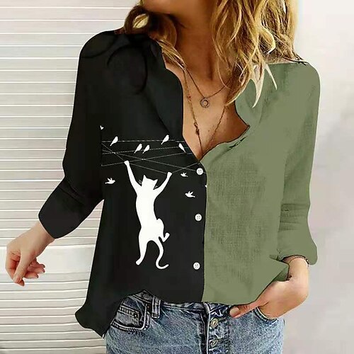 2021 Cross-Border AliExpress Wish Amazon Europe And The United States Hot Selling Colorblock Printing Lapel Long-Sleeved Shirt Women's Spot
2021 Cross-Border AliExpress Wish Amazon Europe And The United States Hot Selling Colorblock Printing Lapel Long-Sleeved Shirt Women's Spot