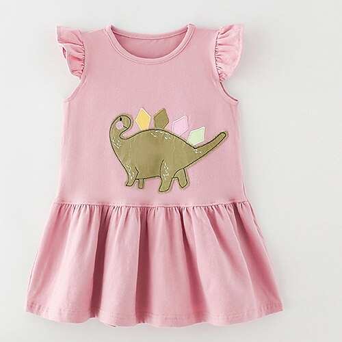 Kids Little Girls' Dress Dinosaur Pink Above Knee Short Sleeve Beautiful Cute Dresses Summer Regular Fit 3-10 Years
Kids Little Girls' Dress Dinosaur Pink Above Knee Short Sleeve Beautiful Cute Dresses Summer Regular Fit 3-10 Years