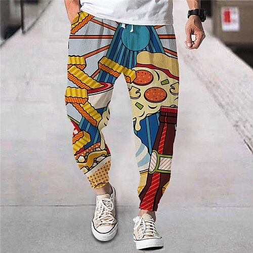 Men's Joggers Trousers Beach Pants Drawstring Elastic Waist 3D Print Food Graphic Prints Comfort Breathable Sports Outdoor Casual Daily Streetwear Designer Yellow Micro-elastic / Elasticity
Men's Joggers Trousers Beach Pants Drawstring Elastic Waist 3D Print Food Graphic Prints Comfort Breathable Sports Outdoor Casual Daily Streetwear Designer Yellow Micro-elastic / Elasticity