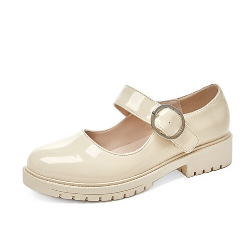 Women's Lolita Shoes Daily Lolita Cuban Heel Round Toe Preppy Patent Leather Ankle Strap Solid Colored Black Beige
Women's Lolita Shoes Daily Lolita Cuban Heel Round Toe Preppy Patent Leather Ankle Strap Solid Colored Black Beige