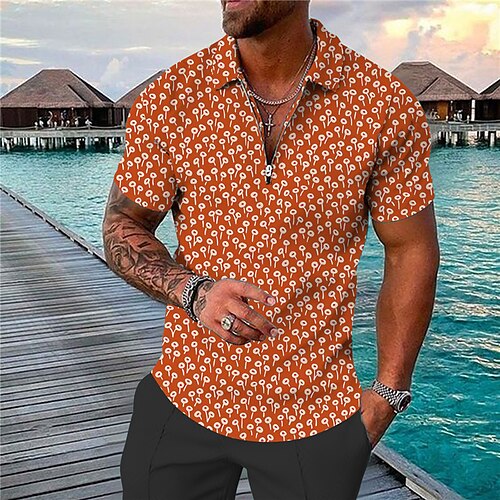 Per uomo POLO Camicia da golf Golf Floreale Collo ripiegabile Giallo Blu marino Arancione Verde Blu scuro Stampa 3D Esterno Strada Maniche corte Cerniera Stampa Abbigliamento Di tendenza Originale
Per uomo POLO Camicia da golf Golf Floreale Collo ripiegabile Giallo Blu marino Arancione Verde Blu scuro Stampa 3D Esterno Strada Maniche corte Cerniera Stampa Abbigliamento Di tendenza Originale