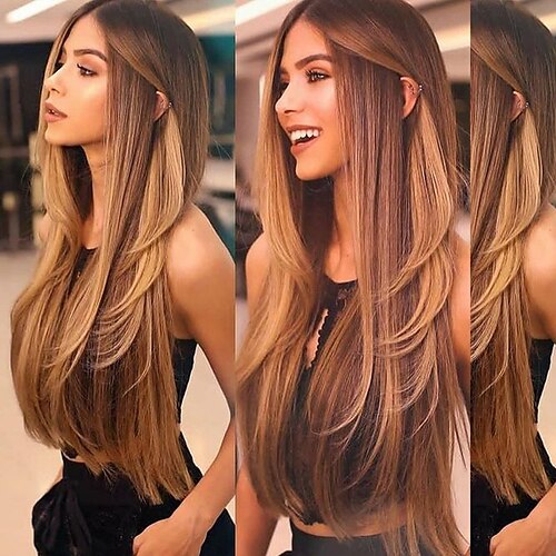 Sleek HD Transparent Lace Long Layered Ombre Blonde Heat Resistant Synthetic Hair Wig for Black Women Synthetic Lace Frontal Wig
Sleek HD Transparent Lace Long Layered Ombre Blonde Heat Resistant Synthetic Hair Wig for Black Women Synthetic Lace Frontal Wig