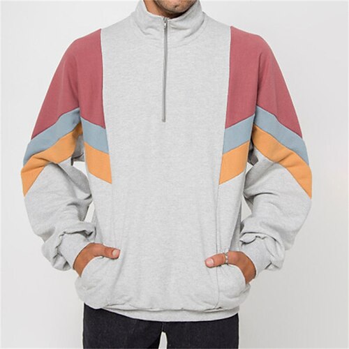Men's Zip Up Sweatshirt Pullover Pink Standing Collar Color Block Zipper Pocket Casual Going out Streetwear Casual Winter Fall & Winter Clothing Apparel Hoodies Sweatshirts Long Sleeve
Men's Zip Up Sweatshirt Pullover Pink Standing Collar Color Block Zipper Pocket Casual Going out Streetwear Casual Winter Fall & Winter Clothing Apparel Hoodies Sweatshirts Long Sleeve