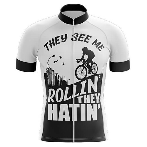 21Grams Men's Cycling Jersey Short Sleeve Bike Top with 3 Rear Pockets Mountain Bike MTB Road Bike Cycling Breathable Quick Dry Moisture Wicking Reflective Strips White Graphic Polyester Spandex
21Grams Men's Cycling Jersey Short Sleeve Bike Top with 3 Rear Pockets Mountain Bike MTB Road Bike Cycling Breathable Quick Dry Moisture Wicking Reflective Strips White Graphic Polyester Spandex