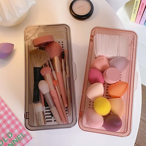 cosmetics storage box desktop large-capacity beauty egg storage tube simple with cover dust-proof makeup brush storage box
cosmetics storage box desktop large-capacity beauty egg storage tube simple with cover dust-proof makeup brush storage box