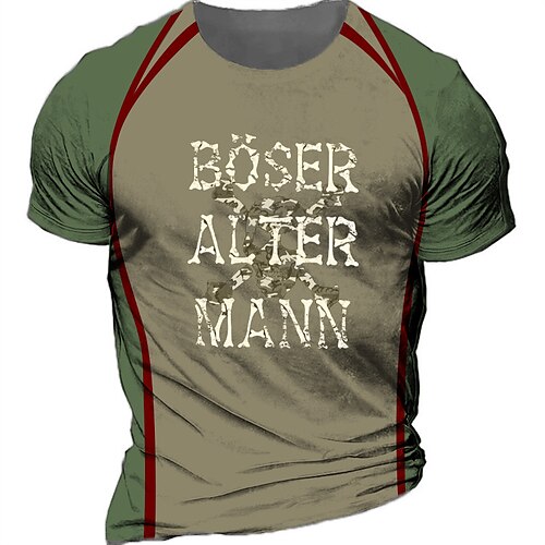 Men's Unisex T shirt Tee 3D Print Graphic Prints Letter Crew Neck Street Daily Print Short Sleeve Tops Designer Casual Vintage Big and Tall Green Black Gray / Summer / Summer
Men's Unisex T shirt Tee 3D Print Graphic Prints Letter Crew Neck Street Daily Print Short Sleeve Tops Designer Casual Vintage Big and Tall Green Black Gray / Summer / Summer